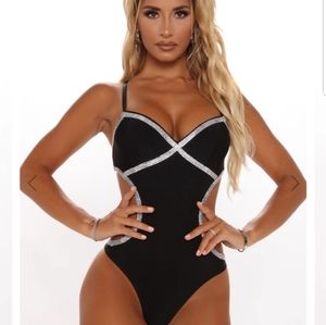 Island sparks rhinestone swimsuit